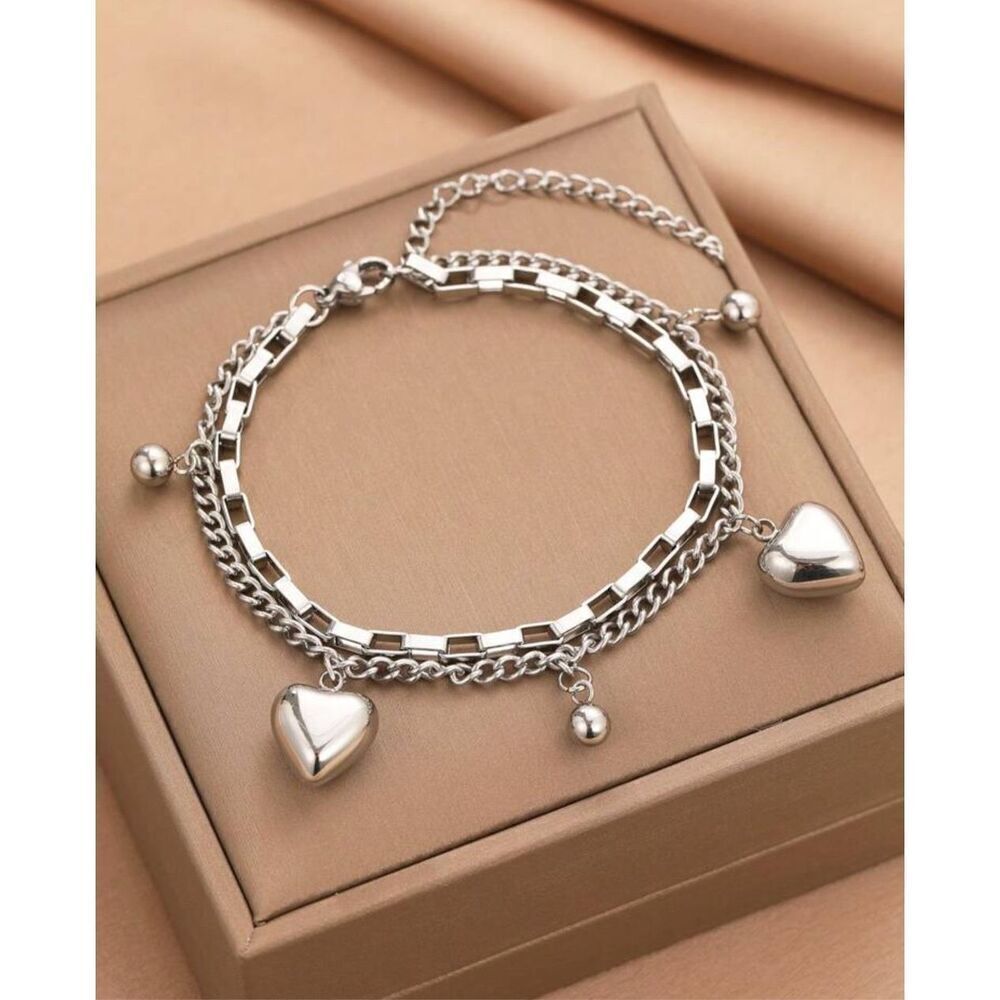 Heart Charm Bracelet